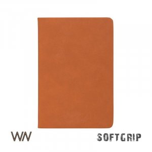 Ежедневник недатированный "Флоренция", А5, покрытие soft grip, цвет оранжевый