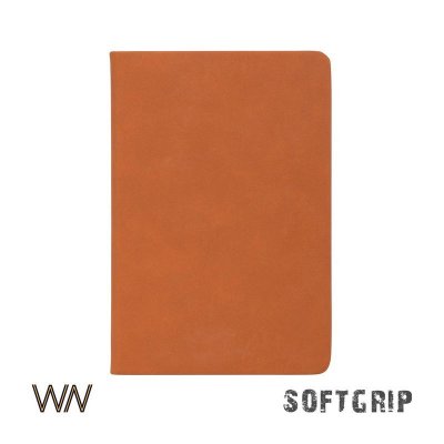 Ежедневник недатированный "Флоренция", А5, покрытие soft grip, цвет оранжевый
