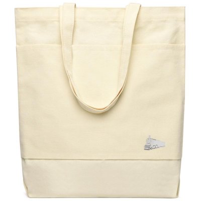 Сумка для покупок JETTA 325 г/м² с шильдом - поезд, натуральный