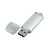 USB 2.0- флешка на 32 Гб с прозрачным колпачком, серебристый