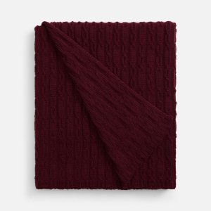 Плед Knitline, темно-красный (бордовый)