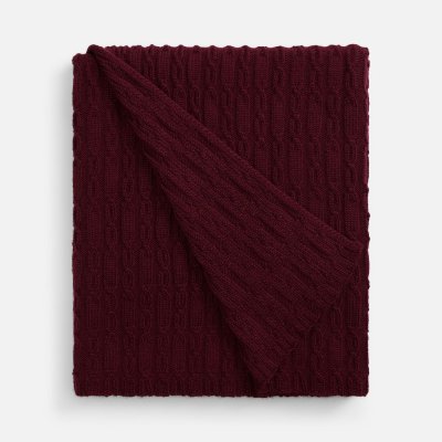 Плед Knitline, темно-красный (бордовый)
