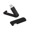 Флеш-карта "Case", объем памяти 16GB, черный/золото, покрытие soft touch, цвет черный с золотом