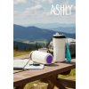 Термокружка Ashly To Go, белая/бирюзовая/фиолетовая Термокружка Ashly To Go, белая/бирюзовая/фиолетовая