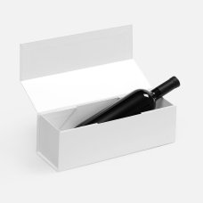 Коробка складная под бутылку Color Jacket Fold, белая Коробка складная под бутылку Color Jacket Fold, белая
