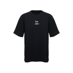 Футболка оверсайз Vienna унисекс , черный с нанесением Трафарет Скульптура 2 цвета