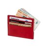 Картхолдер для 6 пластиковых карт с RFID-защитой Fabrizio, красный