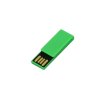 USB 2.0- флешка промо на 64 Гб в виде скрепки, зеленый