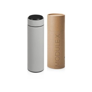 Вакуумный термос Module X с индикатором температуры, 500 мл, тубус, серый Cool grey 7C