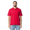 Футболка поло SOFTSTYLE ADULT DOUBLE PIQUE, КРАСНЫЙ S