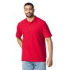 Футболка поло SOFTSTYLE ADULT DOUBLE PIQUE, КРАСНЫЙ S