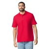 Футболка поло SOFTSTYLE ADULT DOUBLE PIQUE, КРАСНЫЙ S
