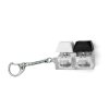 Брелок KeyDuo с LED подсветкой, чёрно-белый