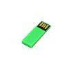 USB 2.0- флешка промо на 64 Гб в виде скрепки, зеленый