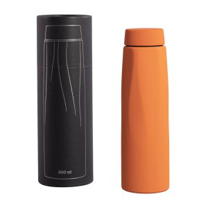 Термос "Calypso", покрытие soft touch, 500 мл, цвет оранжевый