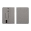 Настольная складная подставка "Cool Mat" с беспроводным (15W) ЗУ, сенсорной подсветкой логотипа, функцией MagSafe и ковриком для мыши, цвет серы