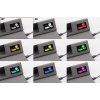 Настольная складная подставка "Cool Mat" с беспроводным (15W) ЗУ, сенсорной подсветкой логотипа, функцией MagSafe и ковриком для мыши, цвет серы