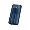 Внешний аккумулятор со встроенными кабелями Фрэйм, 10000мач, темно-синий