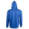 Толстовка мужская на молнии Soul Men 290 с контрастным капюшоном, ярко-синяя