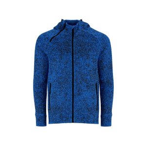 Толстовка на молнии Everest, меланжевый королевский синий Толстовка на молнии Everest, меланжевый королевский синий