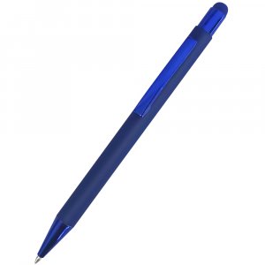 Ручка металлическая Elysia софт-тач, синий