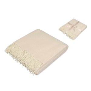 Акриловый плед Dapple 160x210 см, бежевый Акриловый плед Dapple 160x210 см, бежевый