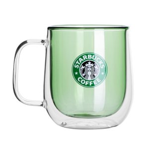 Цветная кружка Ubud с двойными стенками, зеленый (тампопечать) Цветная кружка Ubud с двойными стенками, зеленый (тампопечать)