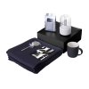 Подарочный набор с пледом, увлажнителем и кружкой, черный