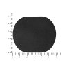 ПАТЧ ОВАЛ nubuk (чёрный) 6,0 х 5,0 см