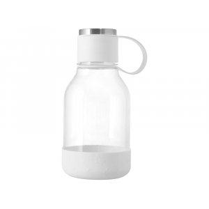 Бутылка для воды 2-в-1 Dog Bowl Bottle со съемной миской для питомцев, 1500 мл, белый с гравировкой