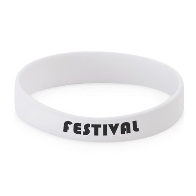 Силиконовый браслет Forest 202*12 мм, белый