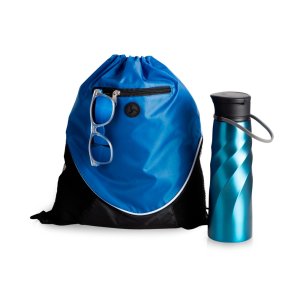 Подарочный набор с солнцезащитными очками и бутыкой для воды Summerheat, синий