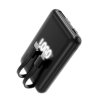 Внешний аккумулятор Eron с подсветкой гравировки, 5000 mAh, чёрный/белый Внешний аккумулятор Eron с подсветкой гравировки, 5000 mAh, чёрный/белый