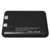 Внешний аккумулятор Eron с подсветкой гравировки, 5000 mAh, чёрный/белый