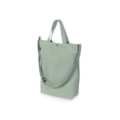 Сумка Helfer из хлопка на кнопке с регулирующейся лямкой, оливковый