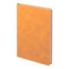 Ежедневник недатированный Muse, оранжевый, А5, с декоративной черной полосой, блок в линейку