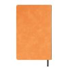 Ежедневник недатированный Muse, оранжевый, А5, с декоративной черной полосой, блок в линейку