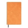 Ежедневник недатированный Muse, оранжевый, А5, с декоративной черной полосой, блок в линейку