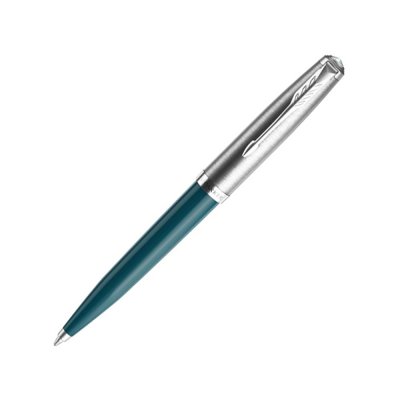 Ручка шариковая Parker 51 Core, бирюзовый, серебристый