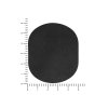 ПАТЧ ОВАЛ nubuk (чёрный) 6,0 х 5,0 см