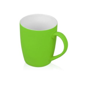 Кружка с покрытием soft-touch C1, зеленое яблоко Кружка с покрытием soft-touch C1, зеленое яблоко