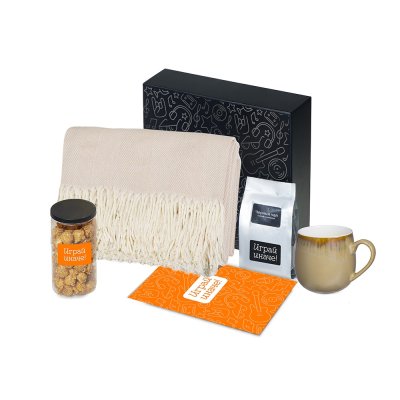 Подарочный набор Re:y. Haven  с пледом, кружкой и чаем