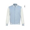 Бомбер Oxford, небесно-голубой/молочный, унисекс