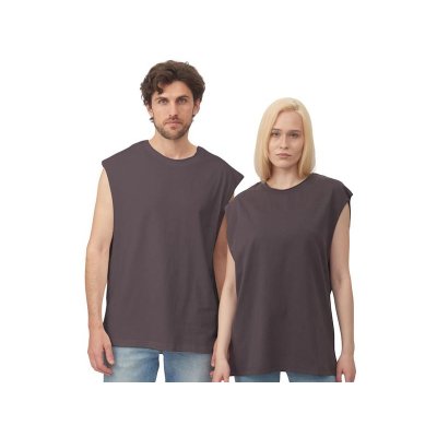 Майка оверсайз Berlin, унисекс, темно-серый