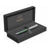 Ручка шариковая Parker «Sonnet Essentials Green SB Steel CT», зеленый, серебристый