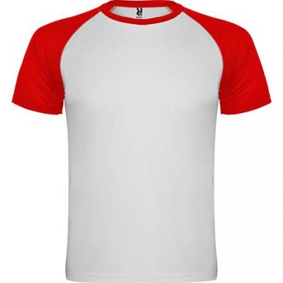 Спортивная футболка INDIANAPOLIS мужская, БЕЛЫЙ/КРАСНЫЙ 2XL