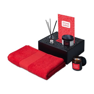 Подарочный набор Re:y. Care с полотенцем, солью для ванны и диффузором