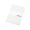 Бизнес-блокнот C2 софт-тач, твердая обложка, 128 листов, белый
