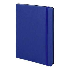 Бизнес-блокнот "RILY", формат А5,синий, блок в точку