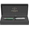 Ручка шариковая Parker «Sonnet Essentials Green SB Steel CT», зеленый, серебристый